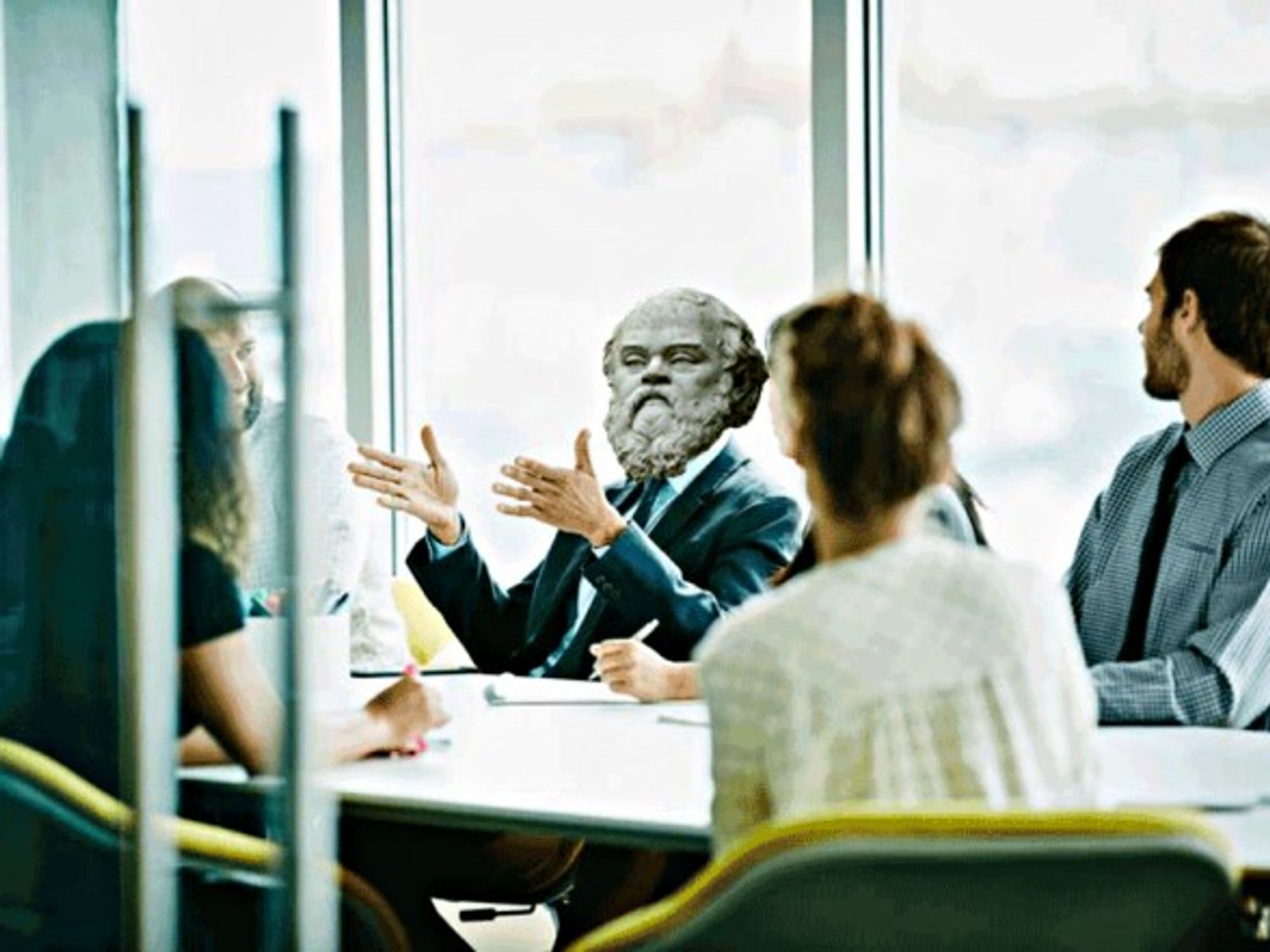 Big corporations are more and more turning to philosophy majors to fill their ranks (photo illustration)