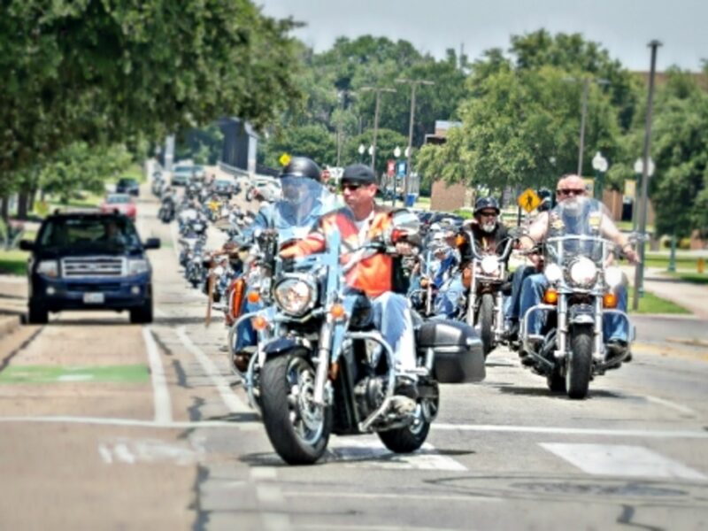 Bikers in Waco, Texas, in June