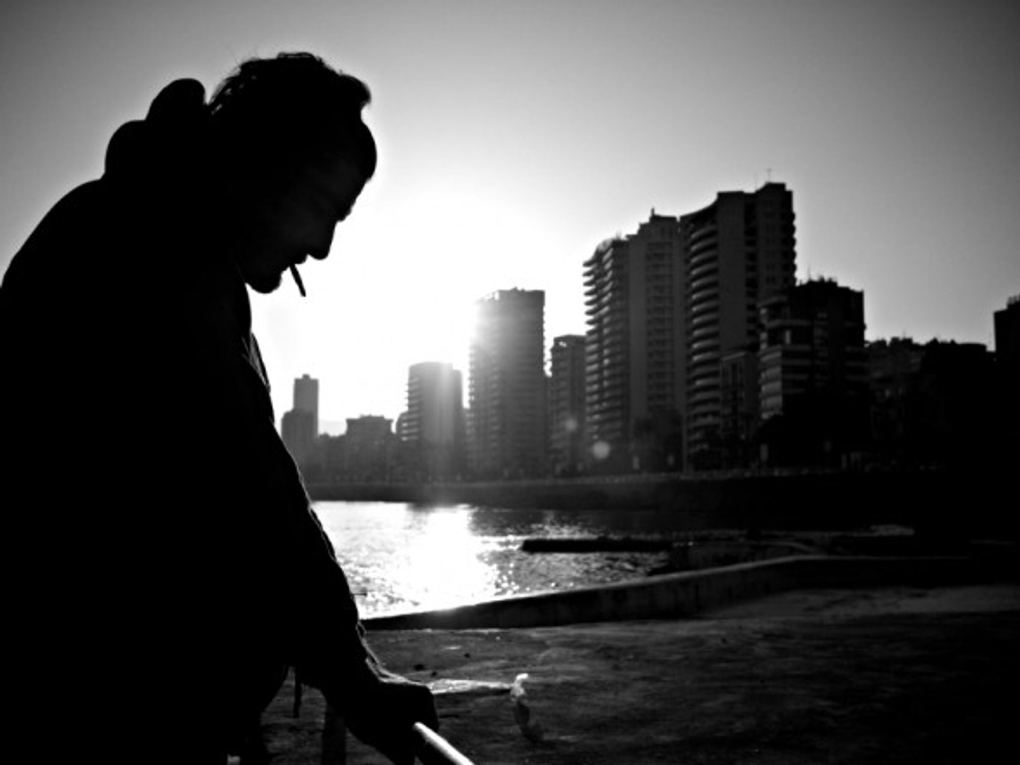 Black-and-white Beirut