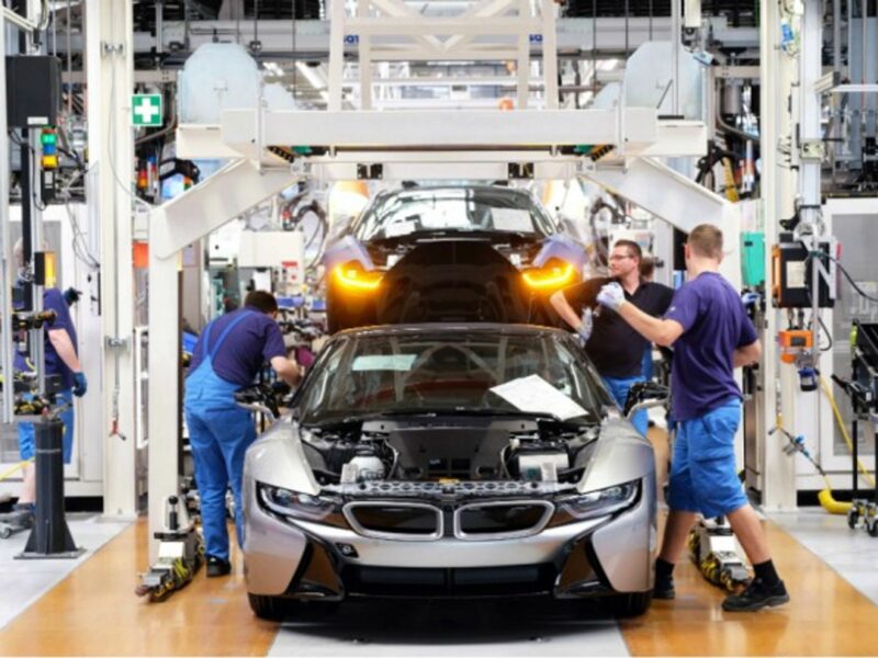 BMW factory in Leipzig, Germany