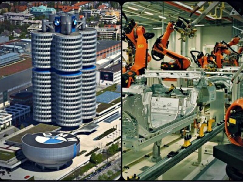 BMW Munich HQ and Leipzig plant
