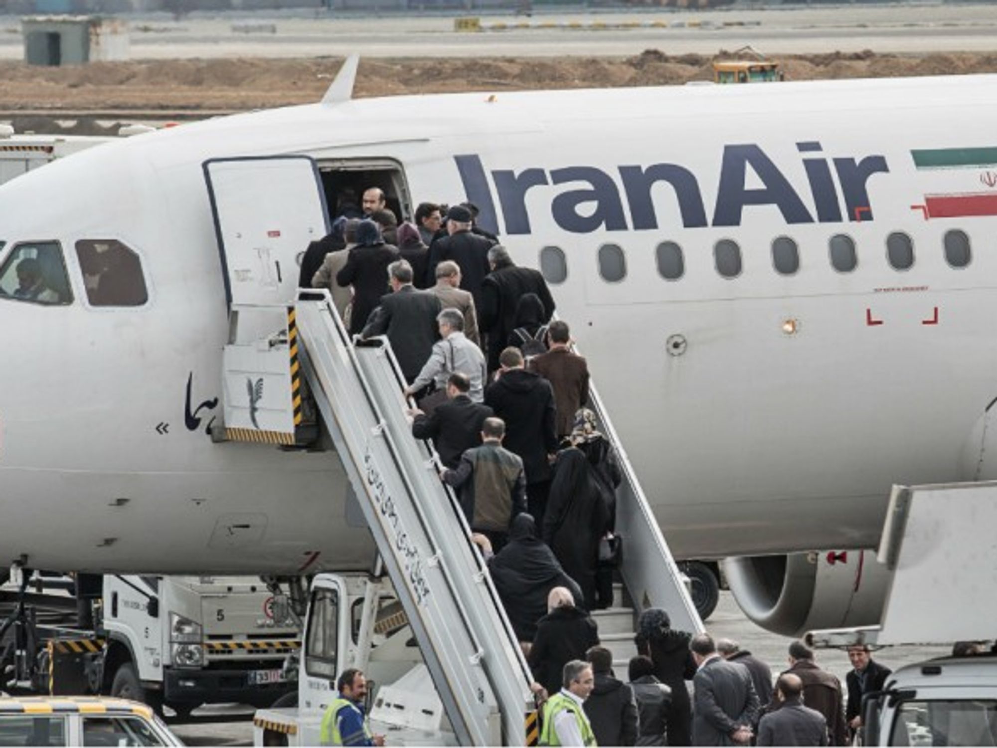 Boarding time in Tehran in February