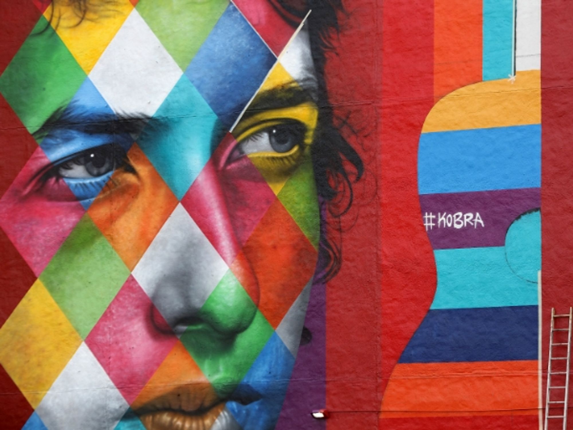 Bob Dylan mural in Minneapolis, MN