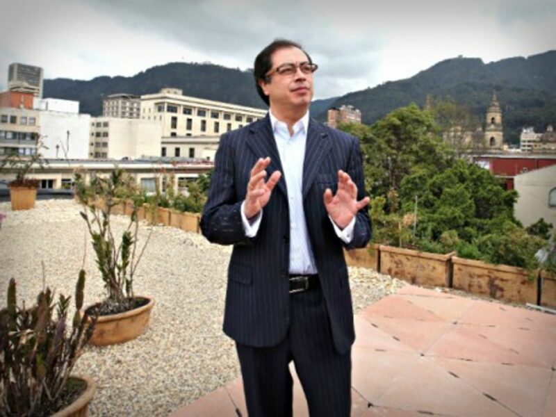 Bogota's mayor Gustavo Petro