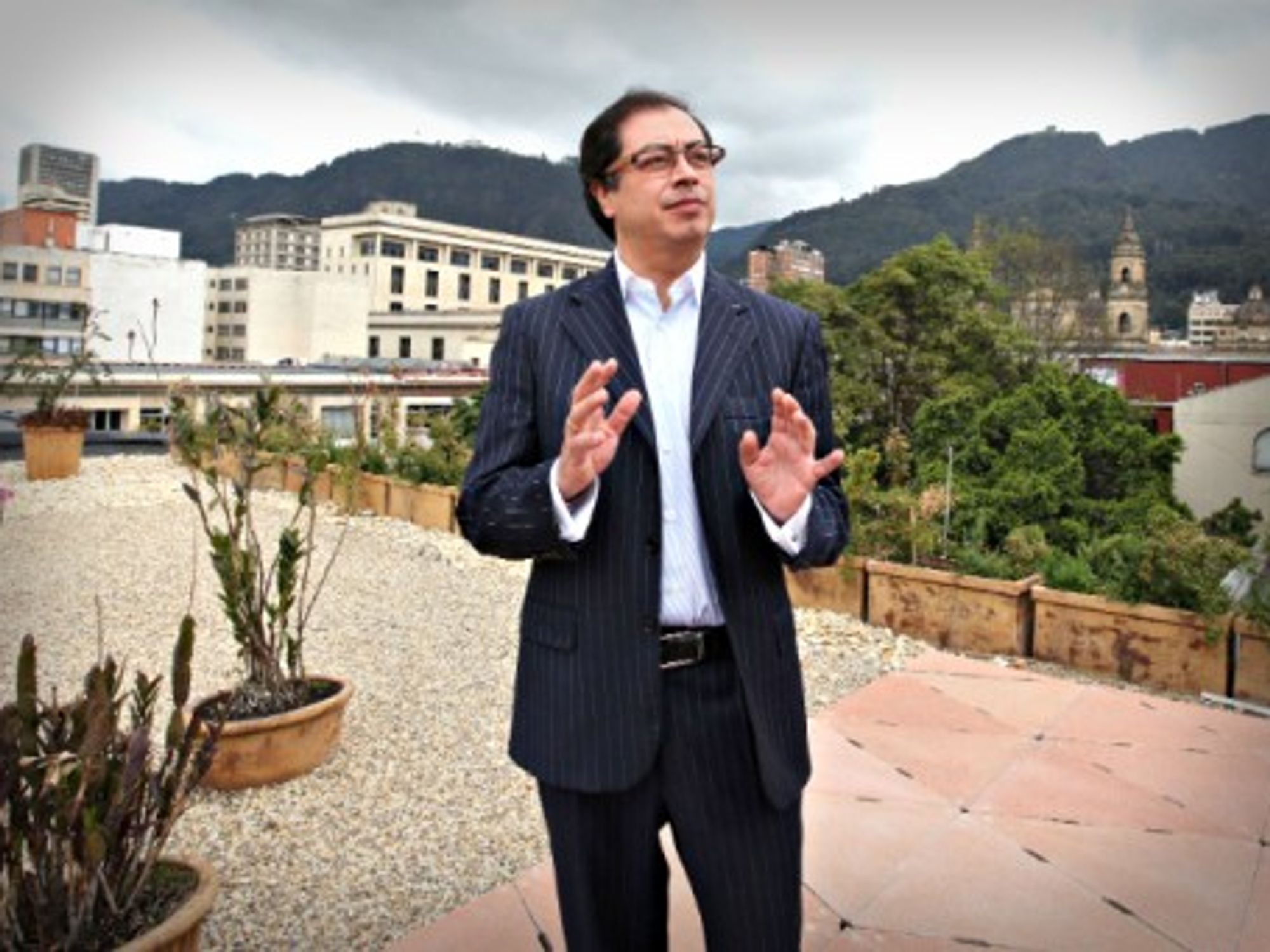Bogota's mayor Gustavo Petro