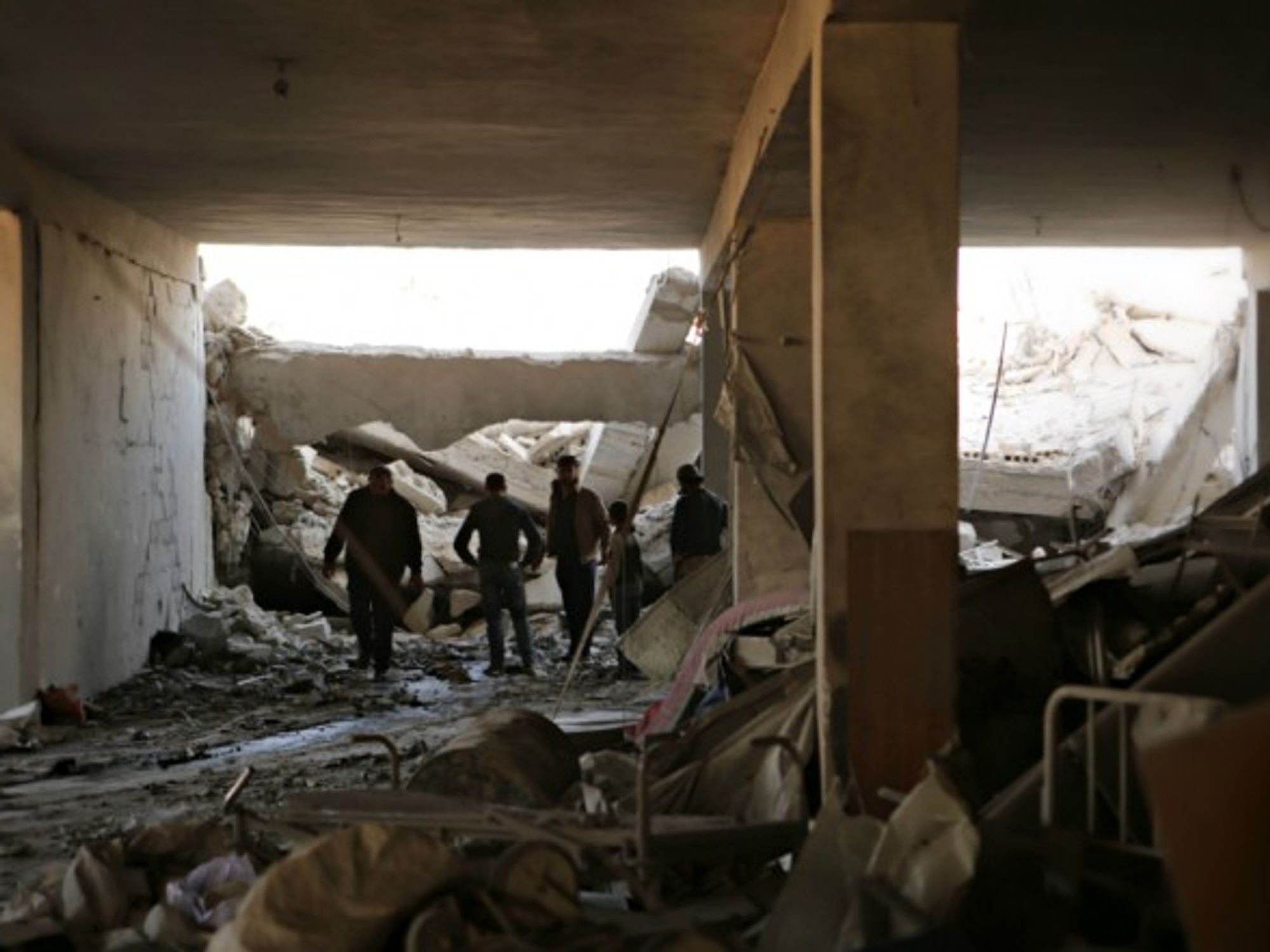 Bombed hospital in the Syrian village of Awaijel on Nov. 15