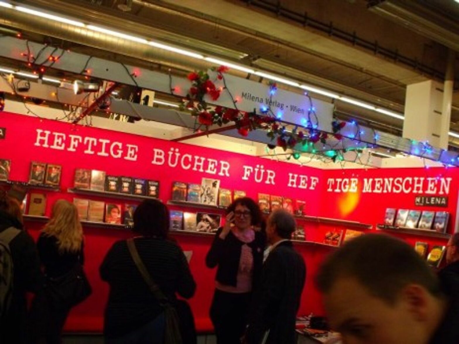 Booksellers at last year's book fair.