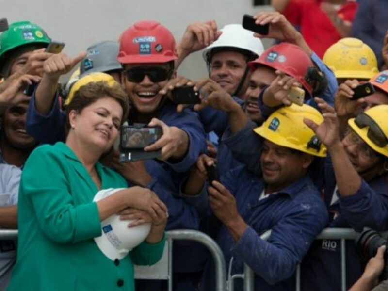 Brazil President Dilma Rousseff in campaign mode