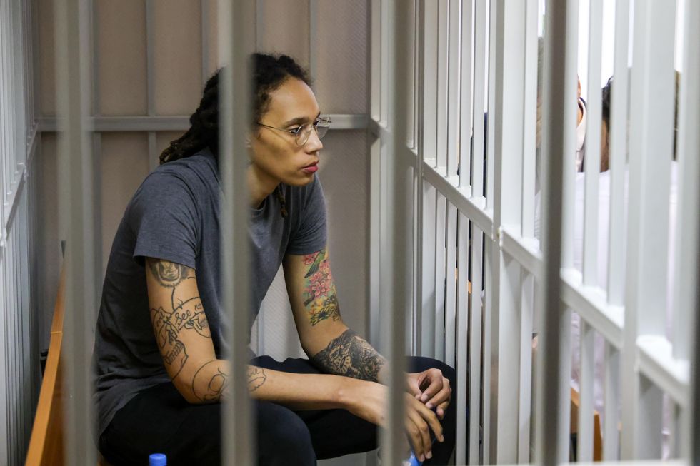 Brittney Griner in prison in Russia