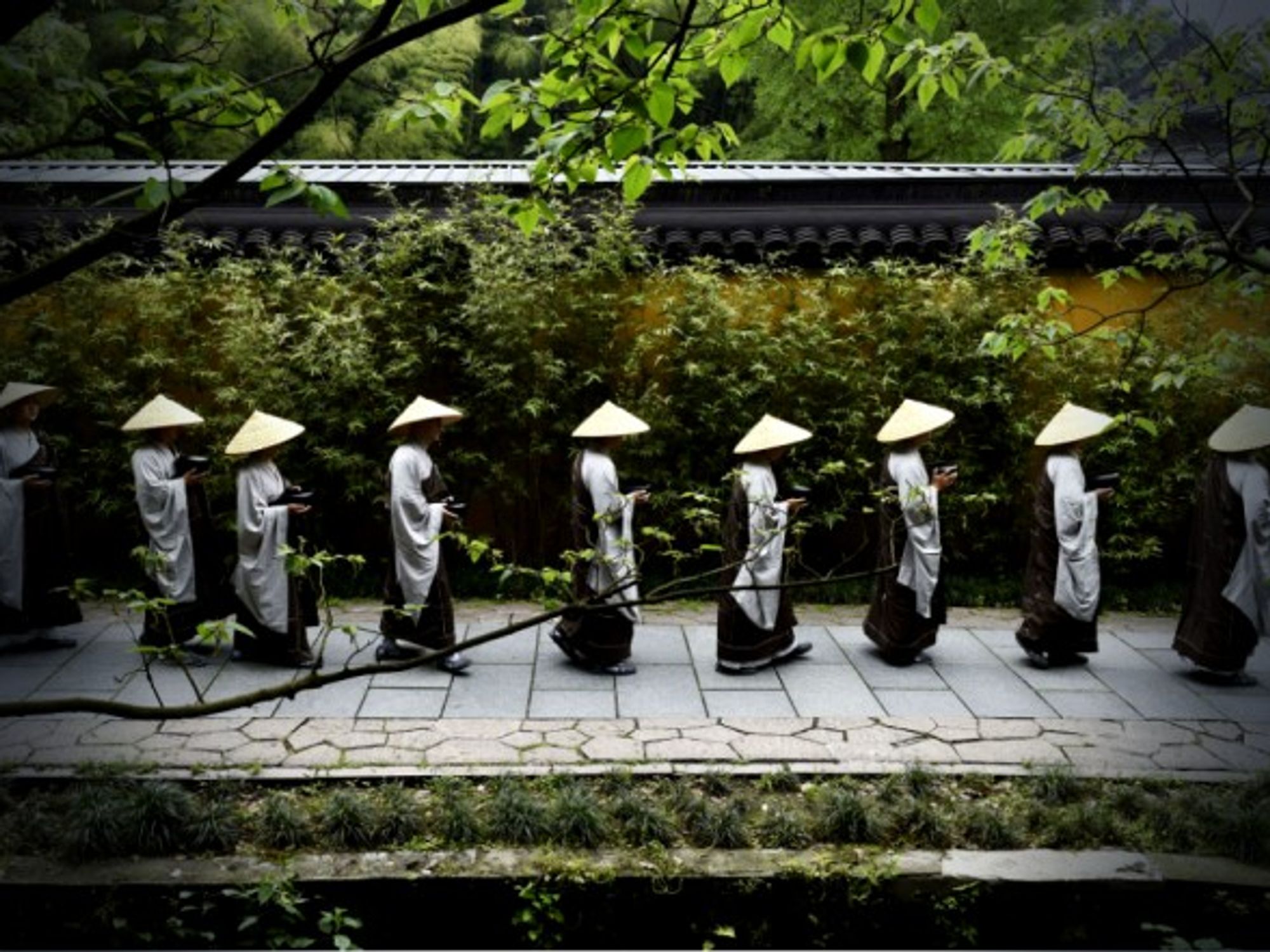 Buddhist Monks in Hangzhou, China