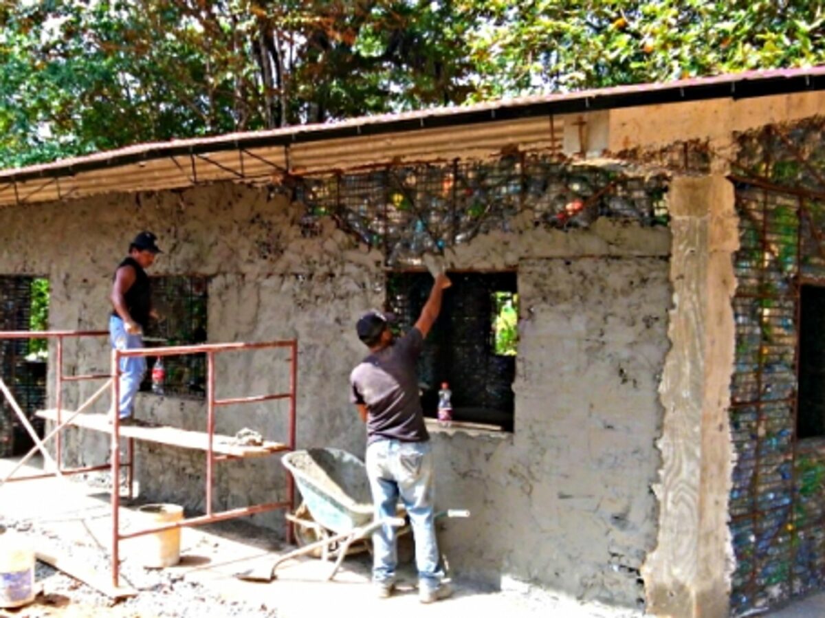 Building With Bottles On A Panamanian Island