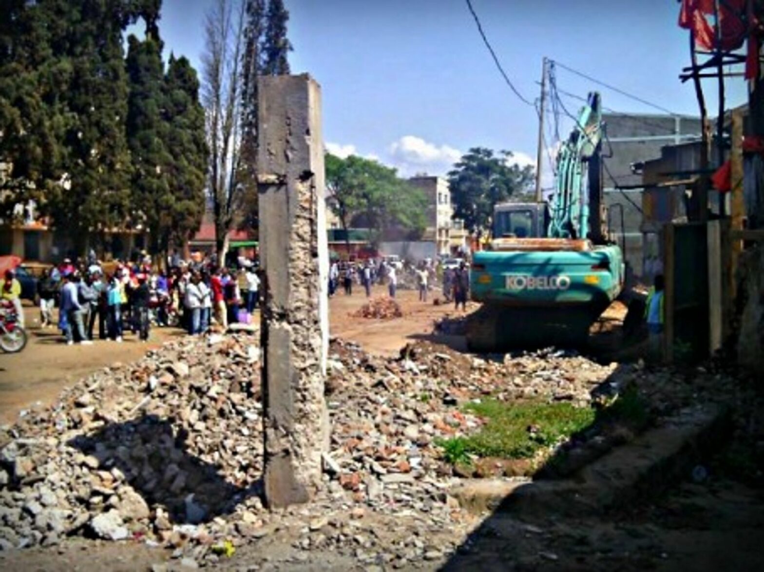 Bulldozing in Bukavu