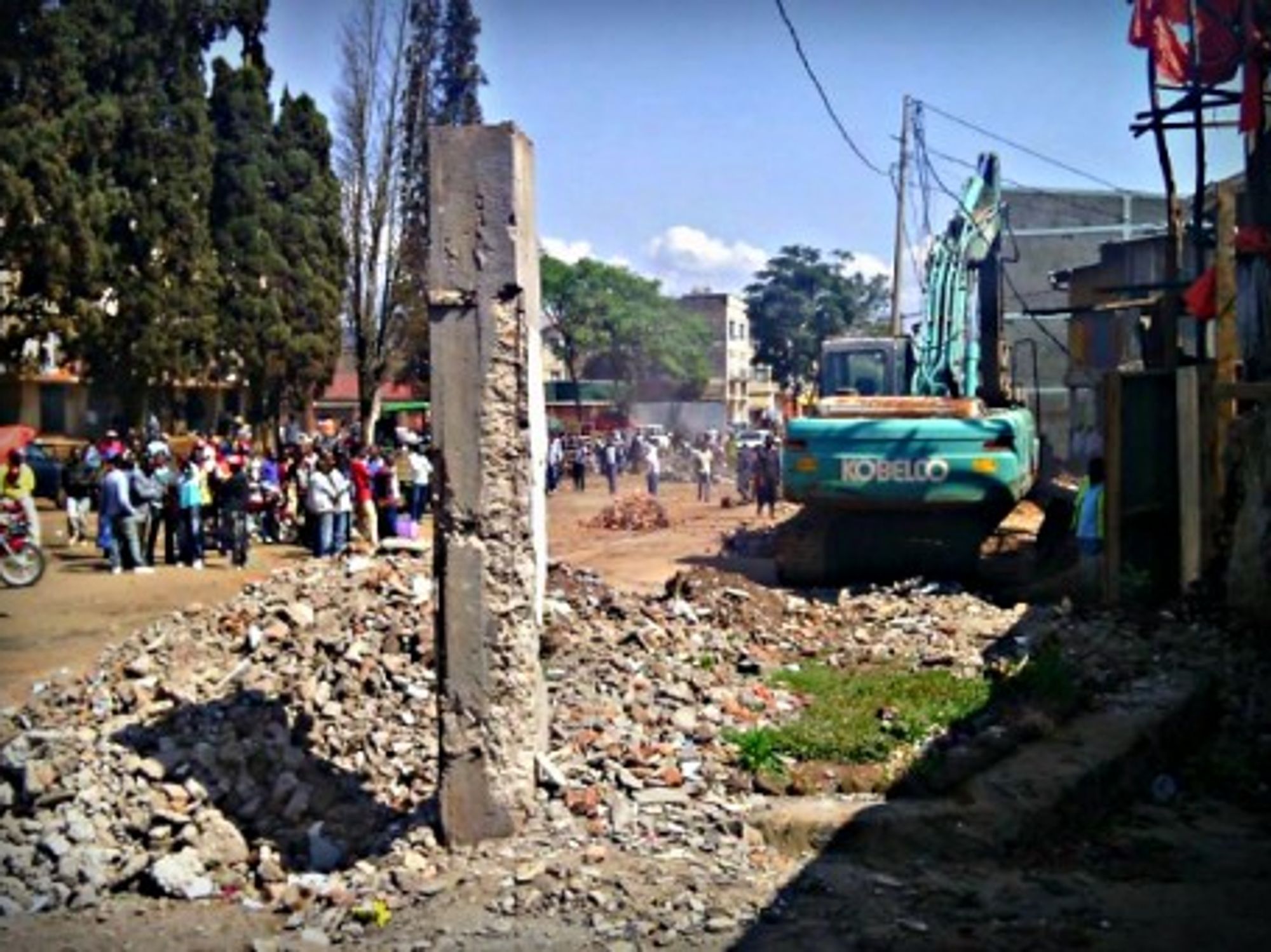 Bulldozing in Bukavu