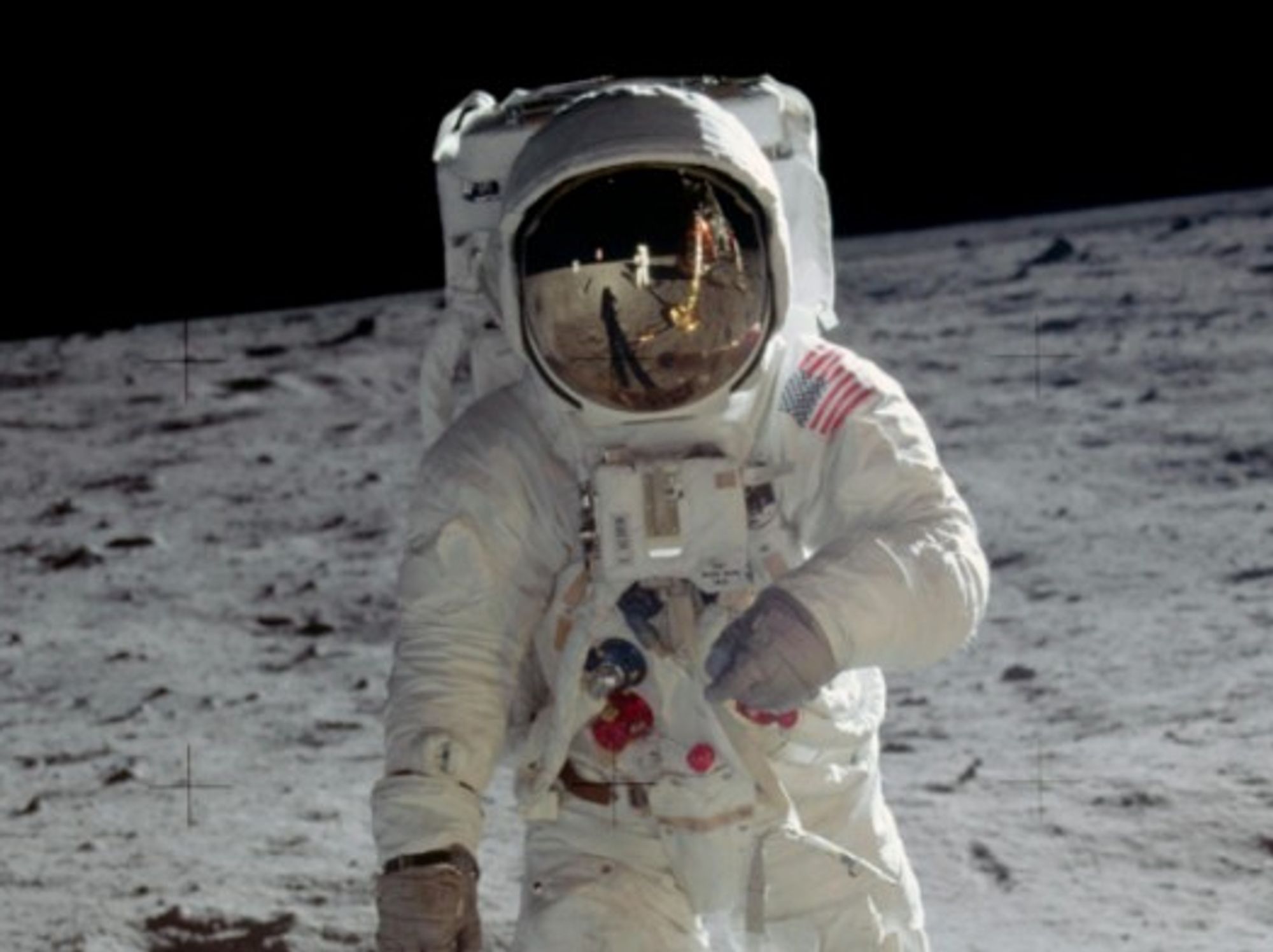 Buzz Aldrin on the Moon
