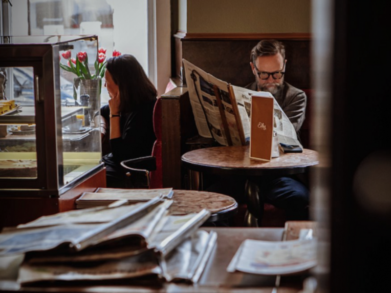 Bygone days? At the café Eiles in Vienna