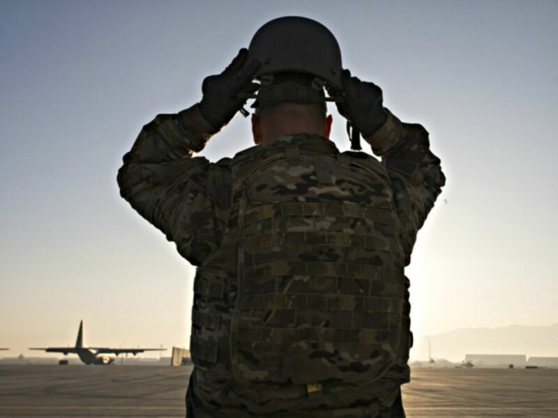 Calling it a day at the U.S. Bagram Air Base in Afghanistan