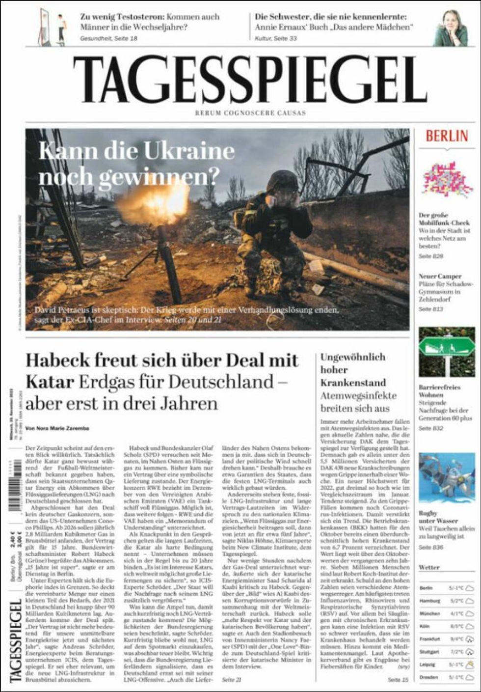 Can Ukraine Still Win? German Daily Asks On Its Front Page