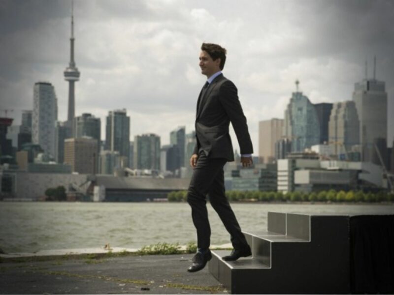 Canadian Prime Minister Justin Trudeau in Toronto