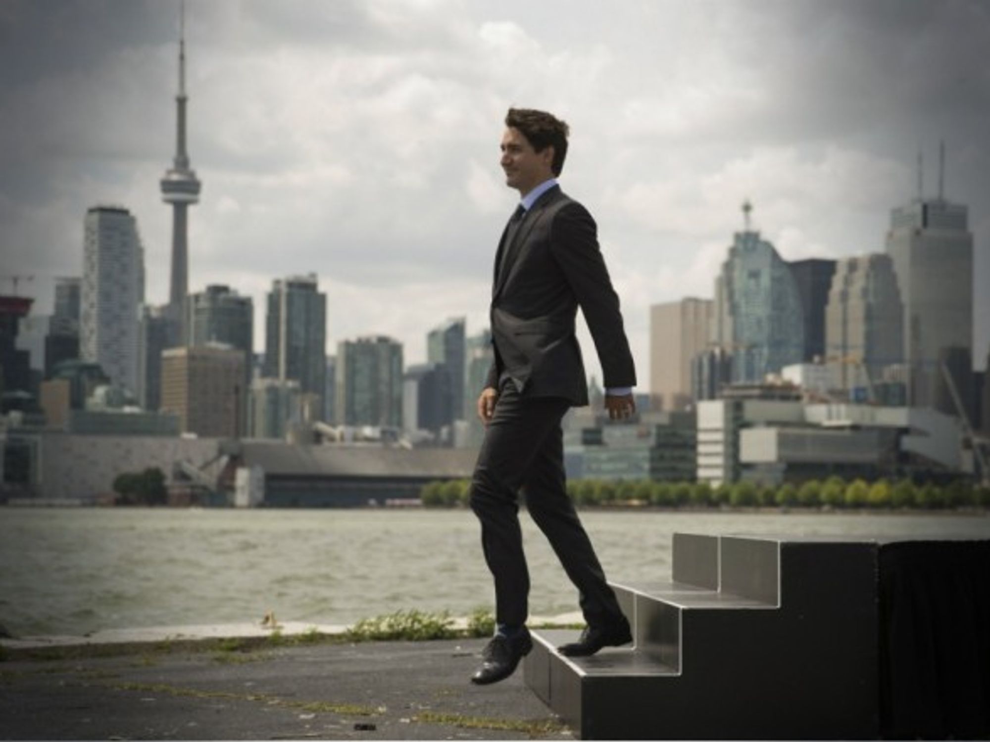 Canadian Prime Minister Justin Trudeau in Toronto