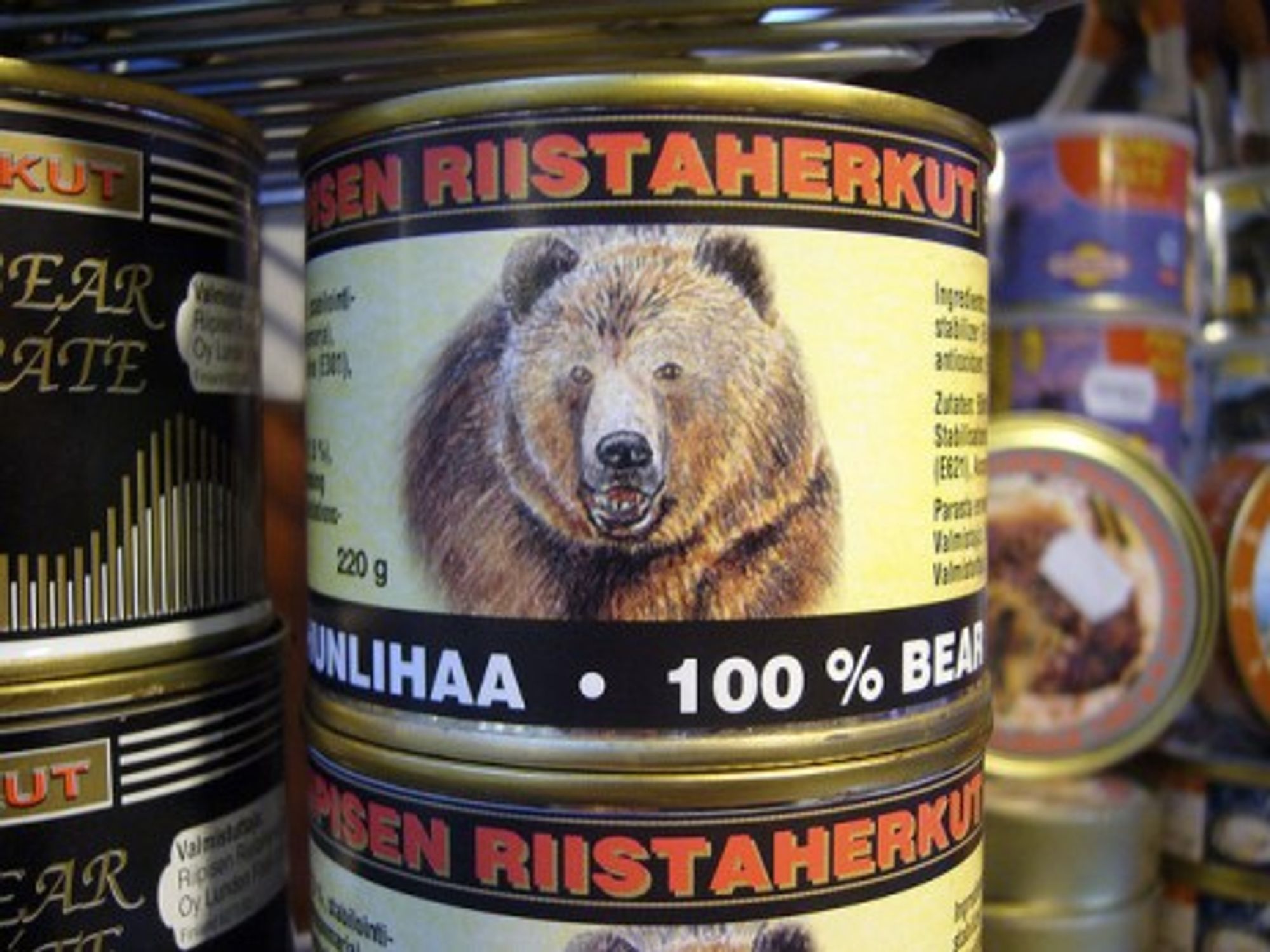 Canned bear meat from Finland (Harry Brignull)