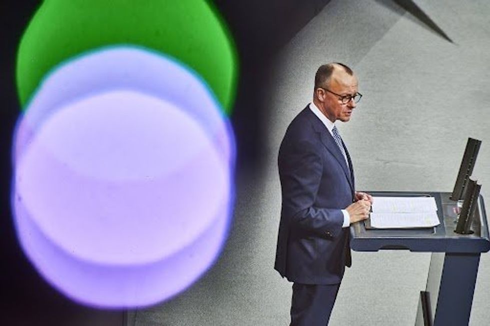 CDU chairman Friedrich Merz in Berlin on Dec. 16. during the vote of no confidence against Olaf Scholz.