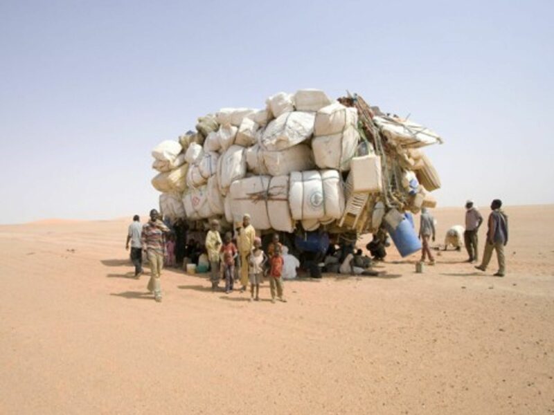 Chadian immigrants in the Libyan desert in 2011 (EU Humanitarian Aid and Civil Protection)