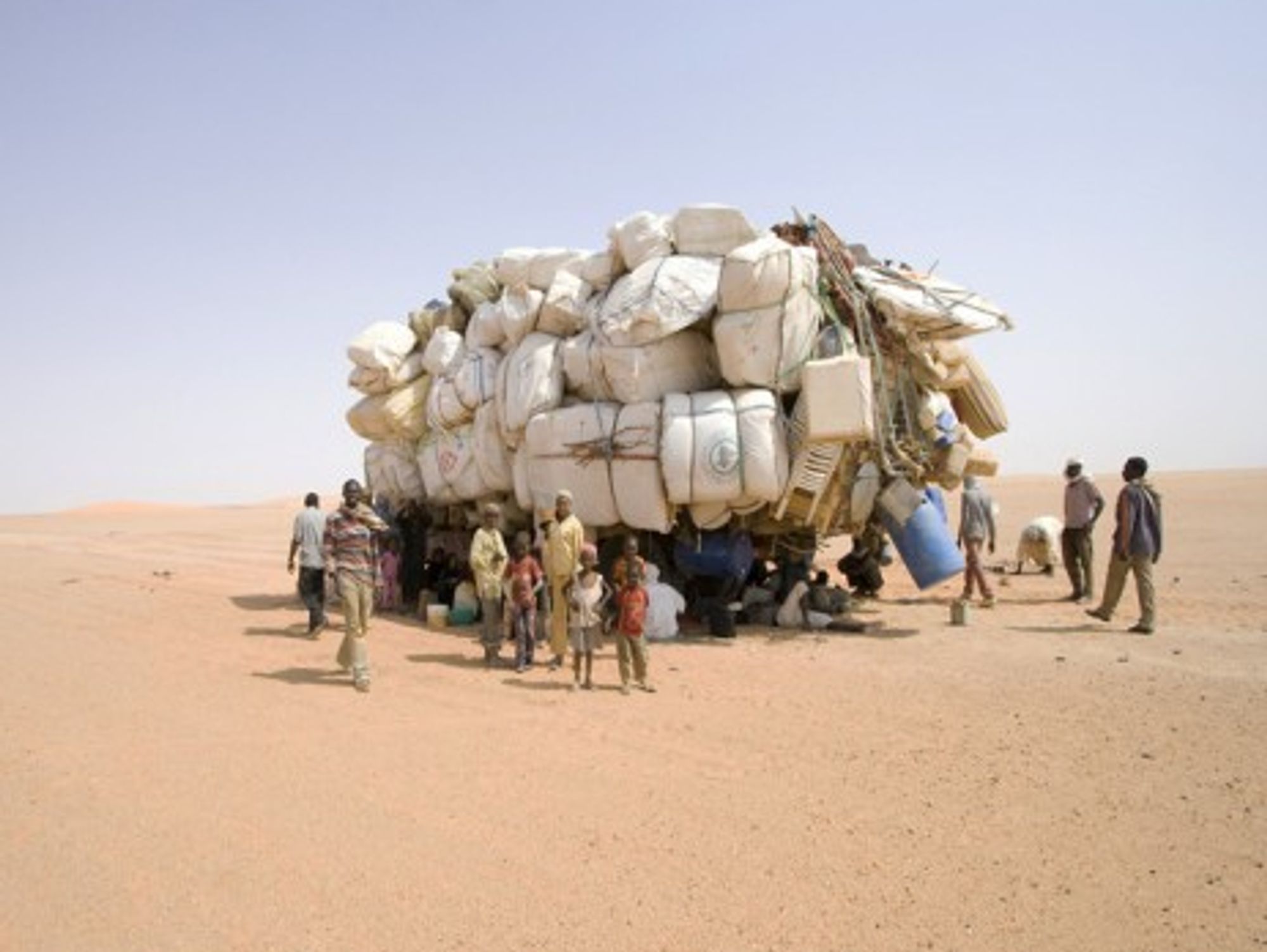 Chadian immigrants in the Libyan desert in 2011 (EU Humanitarian Aid and Civil Protection)