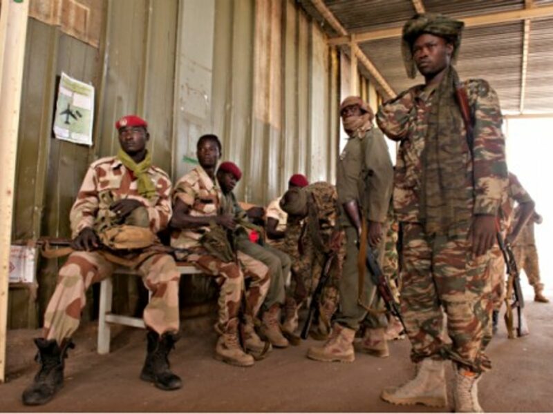 Chadian soldiers in N'Djamena