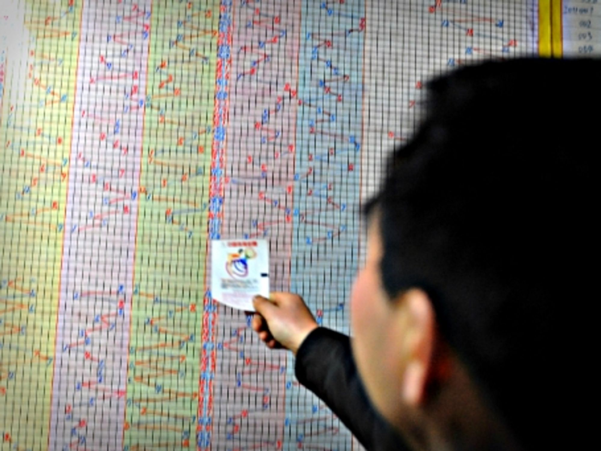 Checking the results of sports lottery in central China