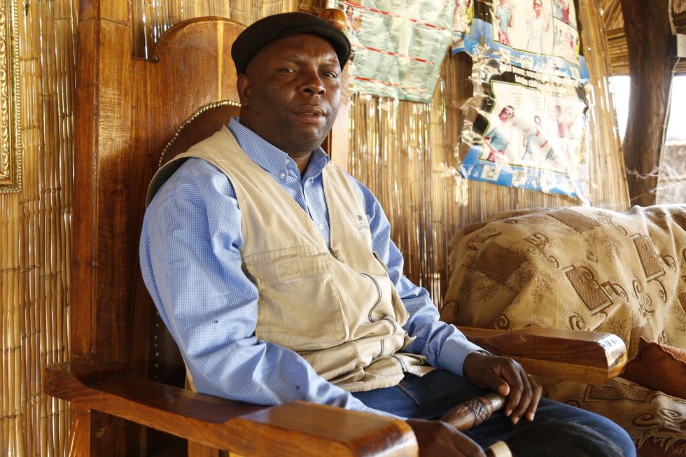 Chief Chamuka, a traditional leader in Zambia.