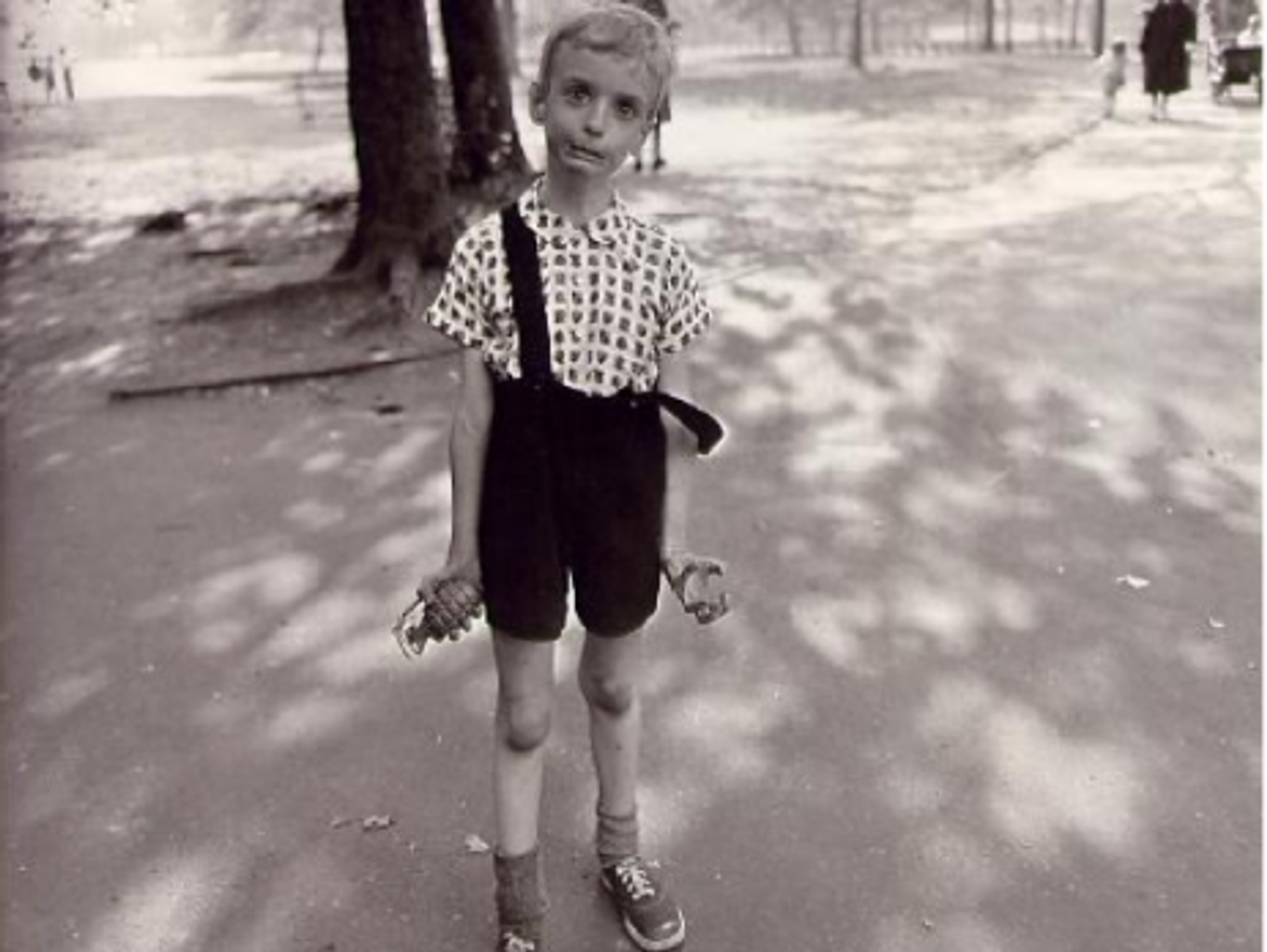 Child with Toy Hand Grenade in Central Park (1962)