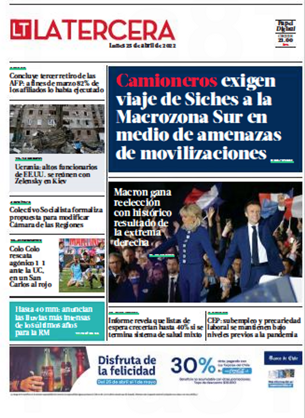 CHILE - La Tercera