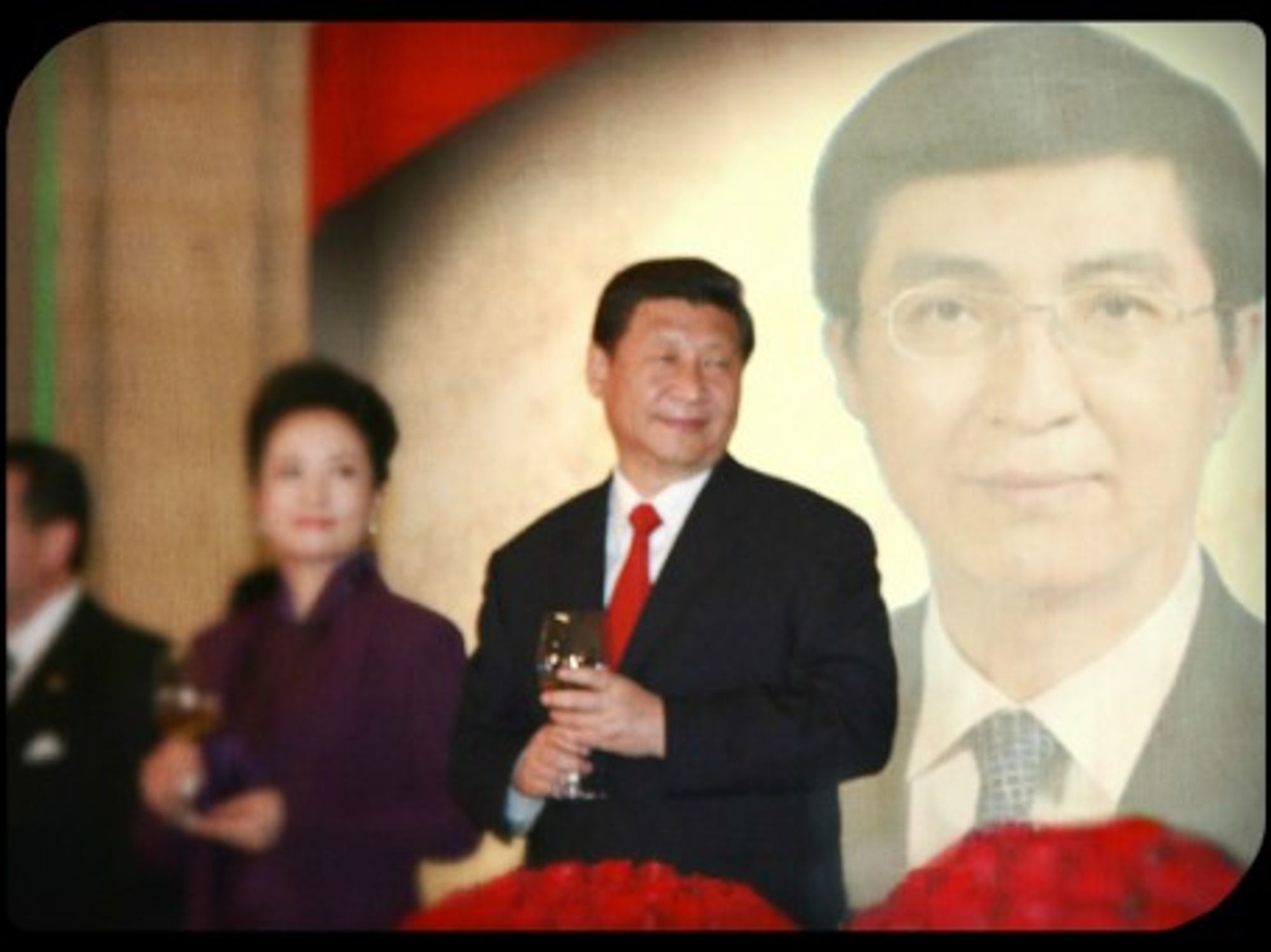 Chinese President Xi Jinping and his "spin doctor," Wang Huning