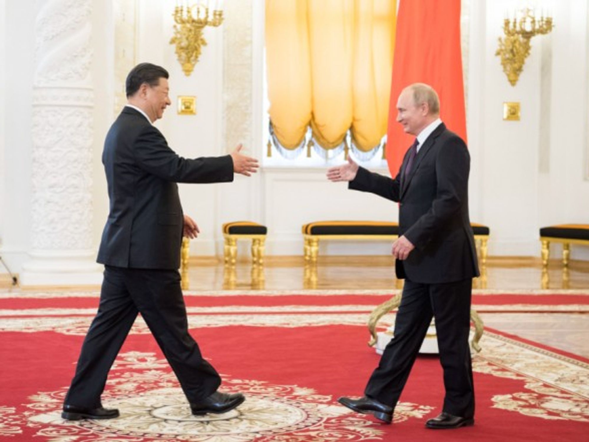 Chinese President Xi Jinping and Russian President Vladimir Putin in Beijing, China, on Jan. 5, 2020.