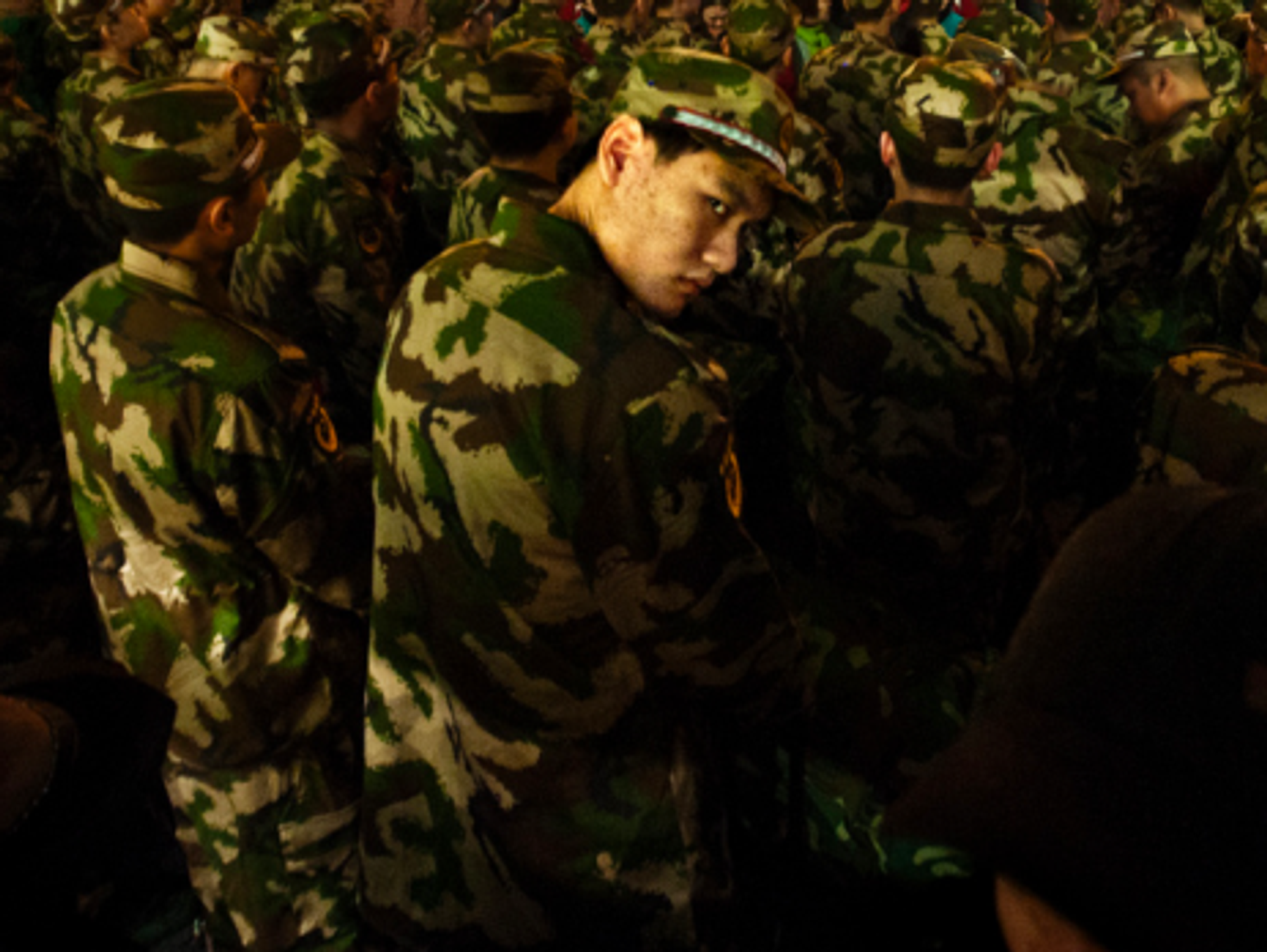 Chinese soldiers in Shanghai (Jonathan Kos-Read)