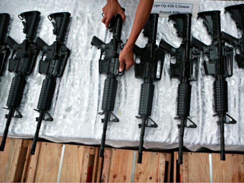 Chinese weapons in Manila on Oct. 5