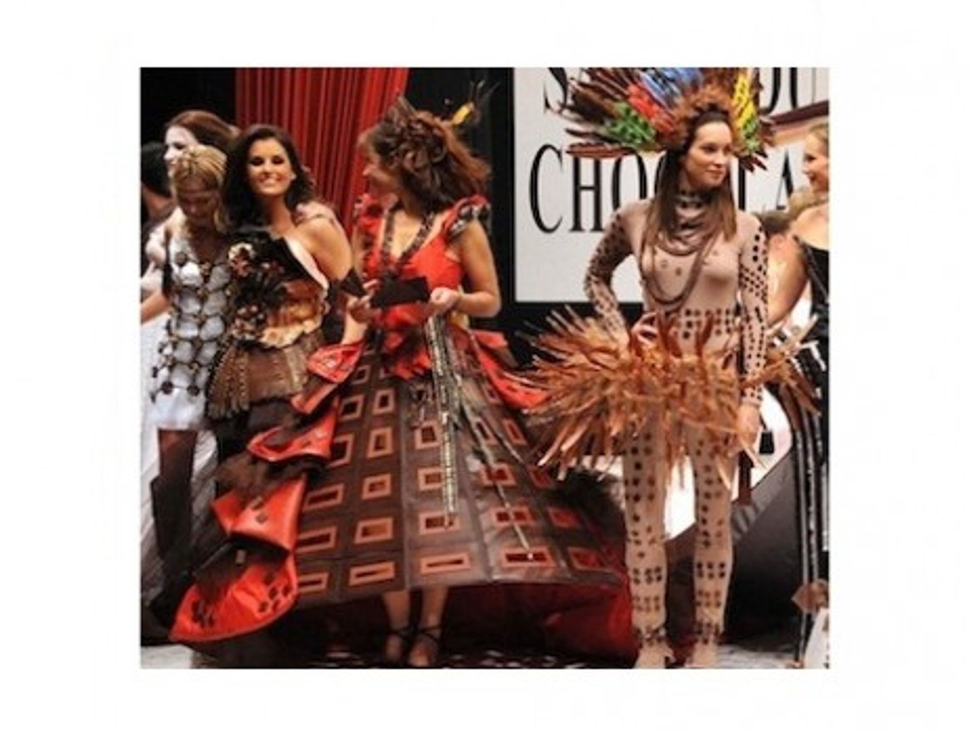 Chocolate fashion on the catwalk (Salon du Chocolat)