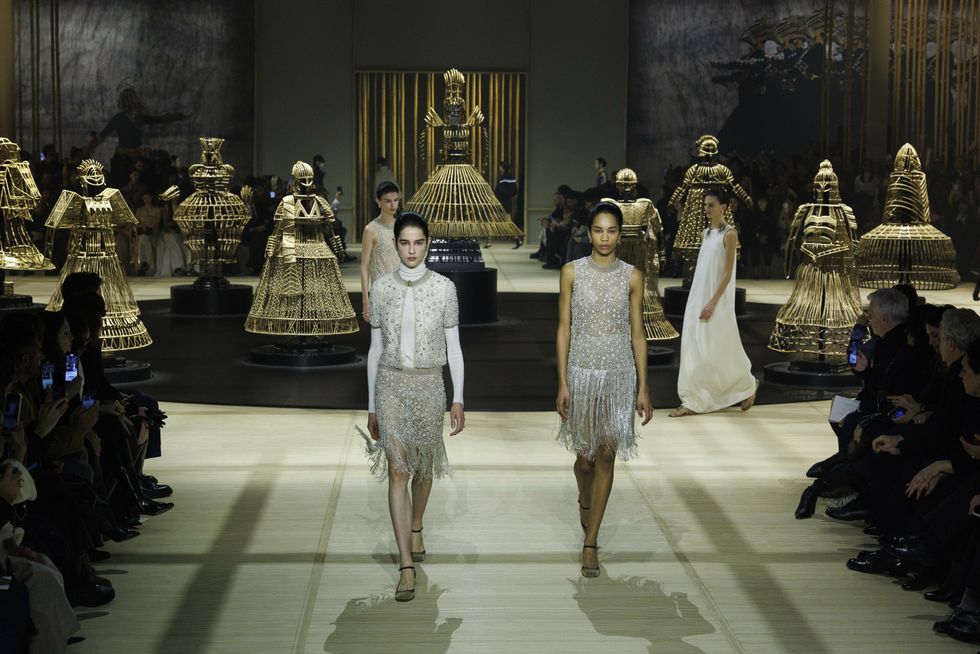 CHRISTIAN DIOR Fall/Winter 2024 runway during Paris Fashion Week on February 2024.
