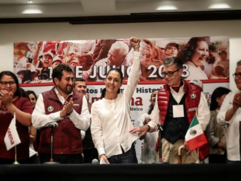 Claudia Sheinbaum in Mexico City on July 1