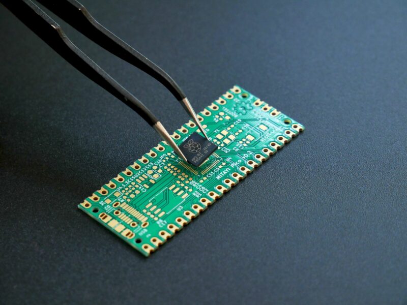Close-up of electronic equipment.