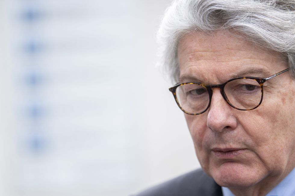 Close up photo ​European Commissioner Thierry Breton.