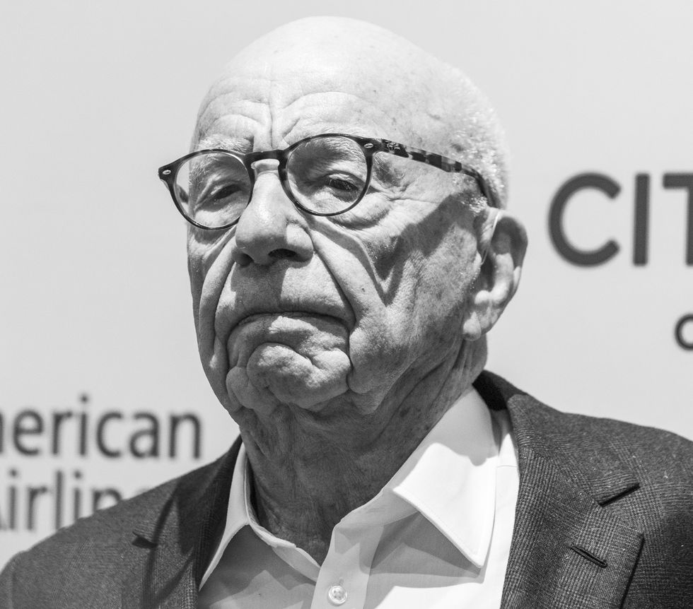Close up photograph of Rupert Murdoch taken in 2019 during his attendance of Citymeals On Wheels 33rd Annual Power Lunch For Women at The Plaza Hotel.