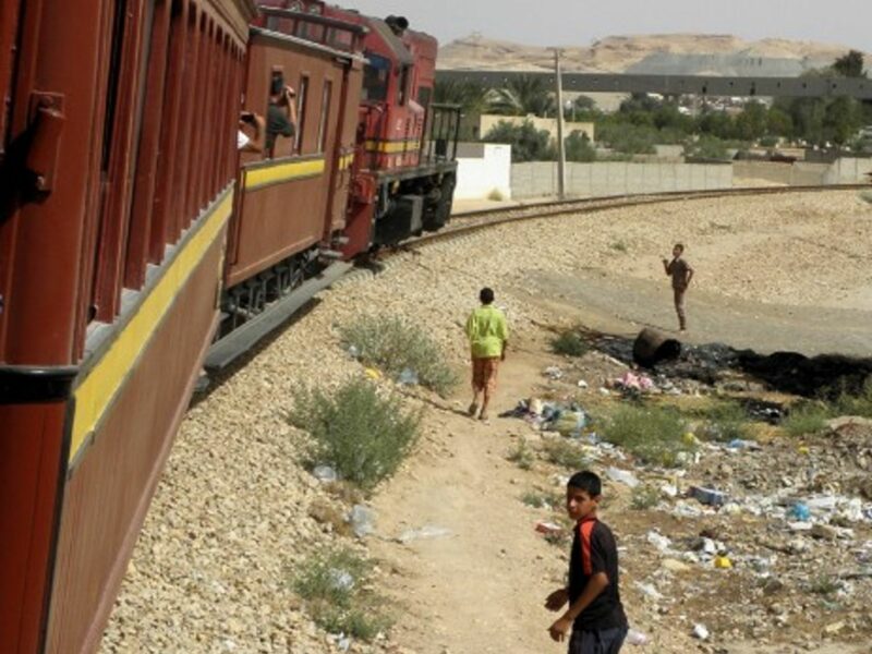 'Coin chasers' near Metlaoui in Tunisia