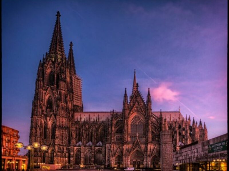 Cologne Cathedral at sunset