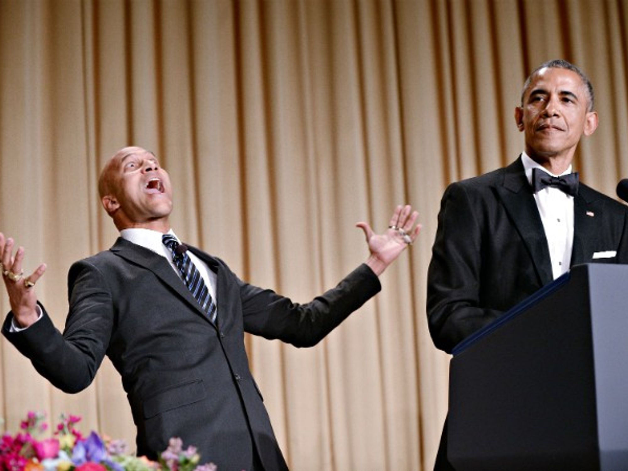 Comedian Keegan-Michael Key and U.S. President Barack Obama