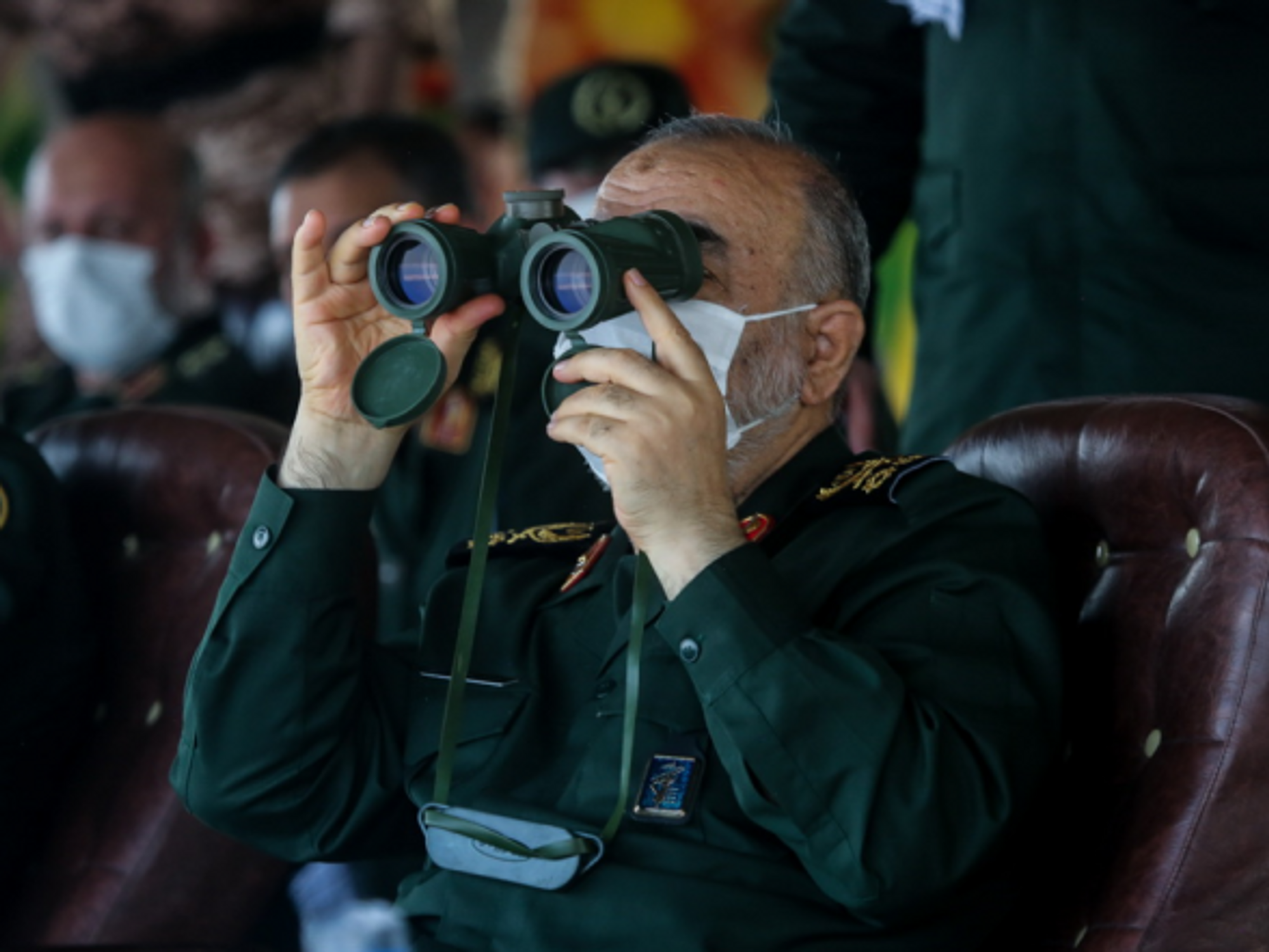 Commander-in-chief of the Islamic Revolutionary Guard Corps Hossein Salami in Iran on July 29