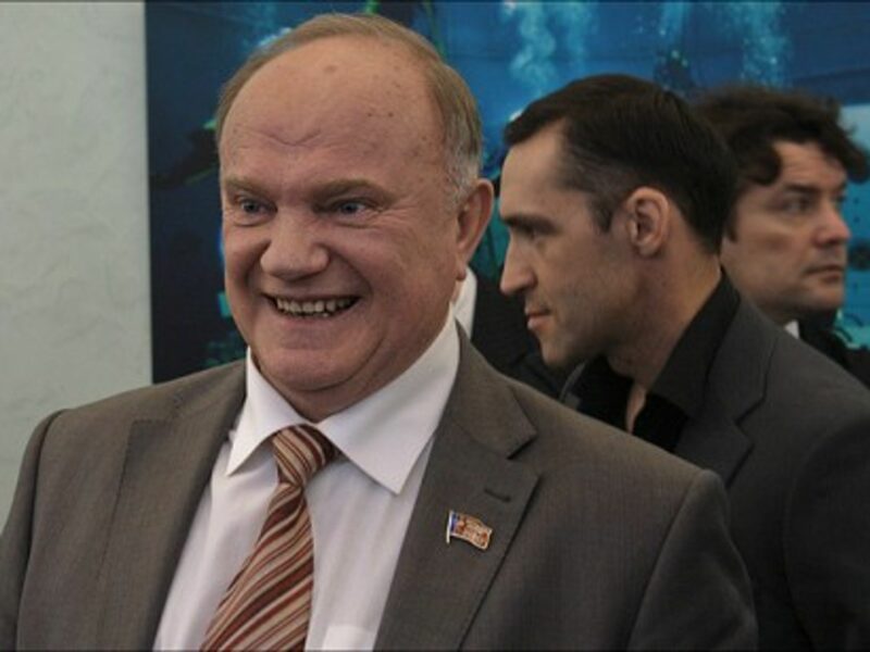 Communist party candidate Gennady Zyuganov (Mika Stetsovski)