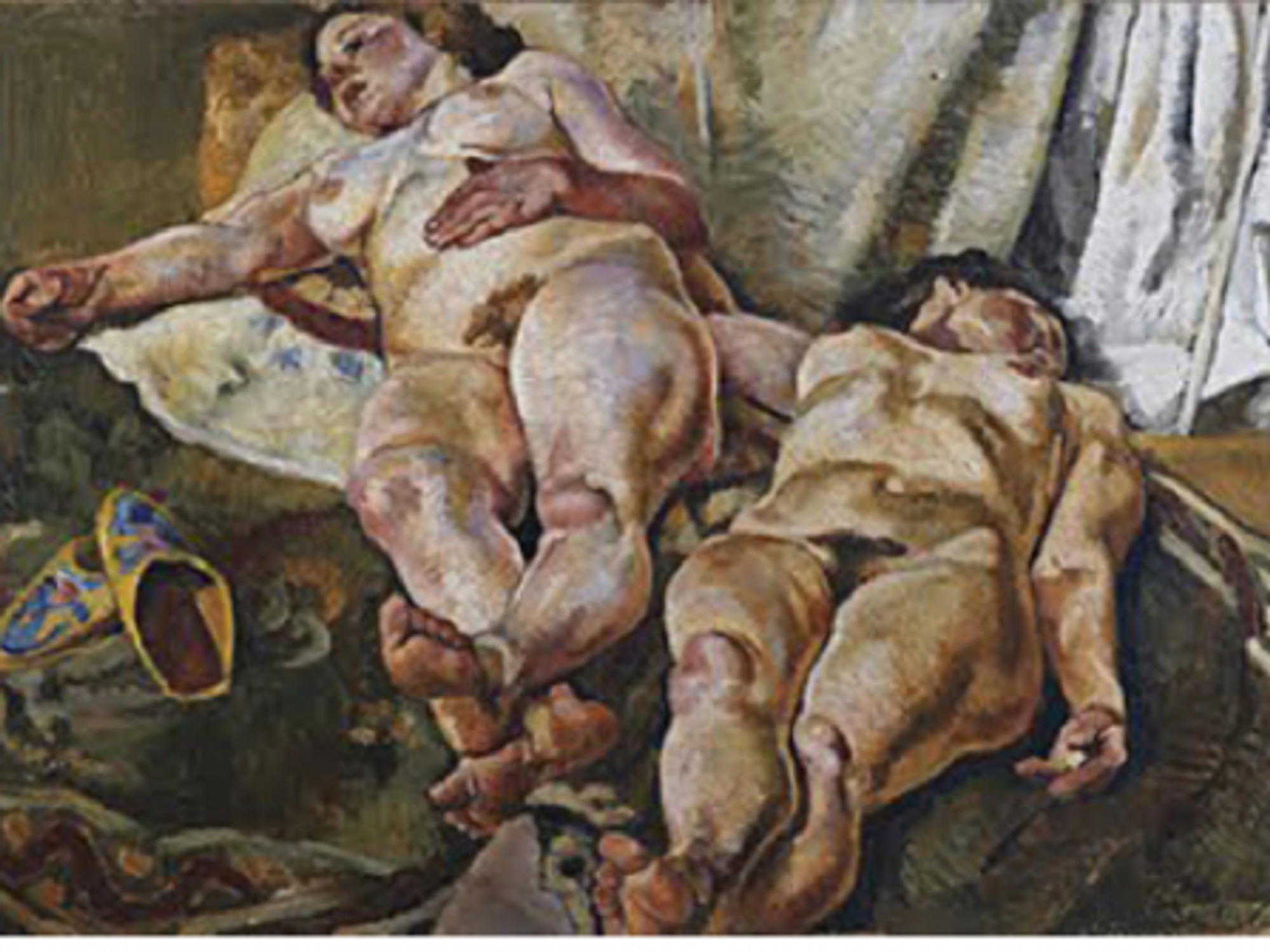 Composition with Nudes and Yellow Slippers (1923)