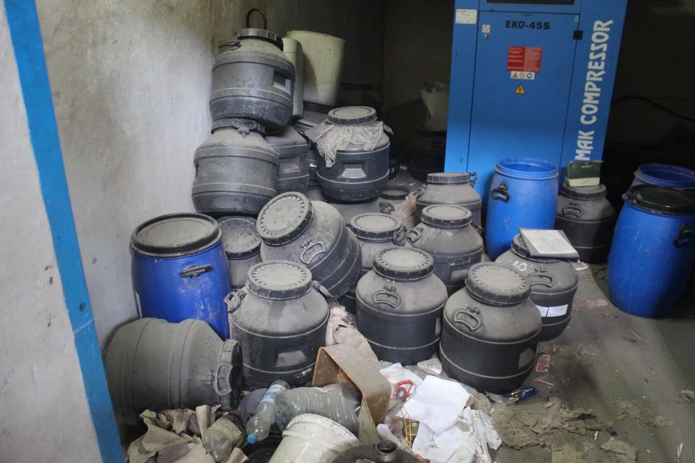 Compressor room of the "Foundry" in Dymer