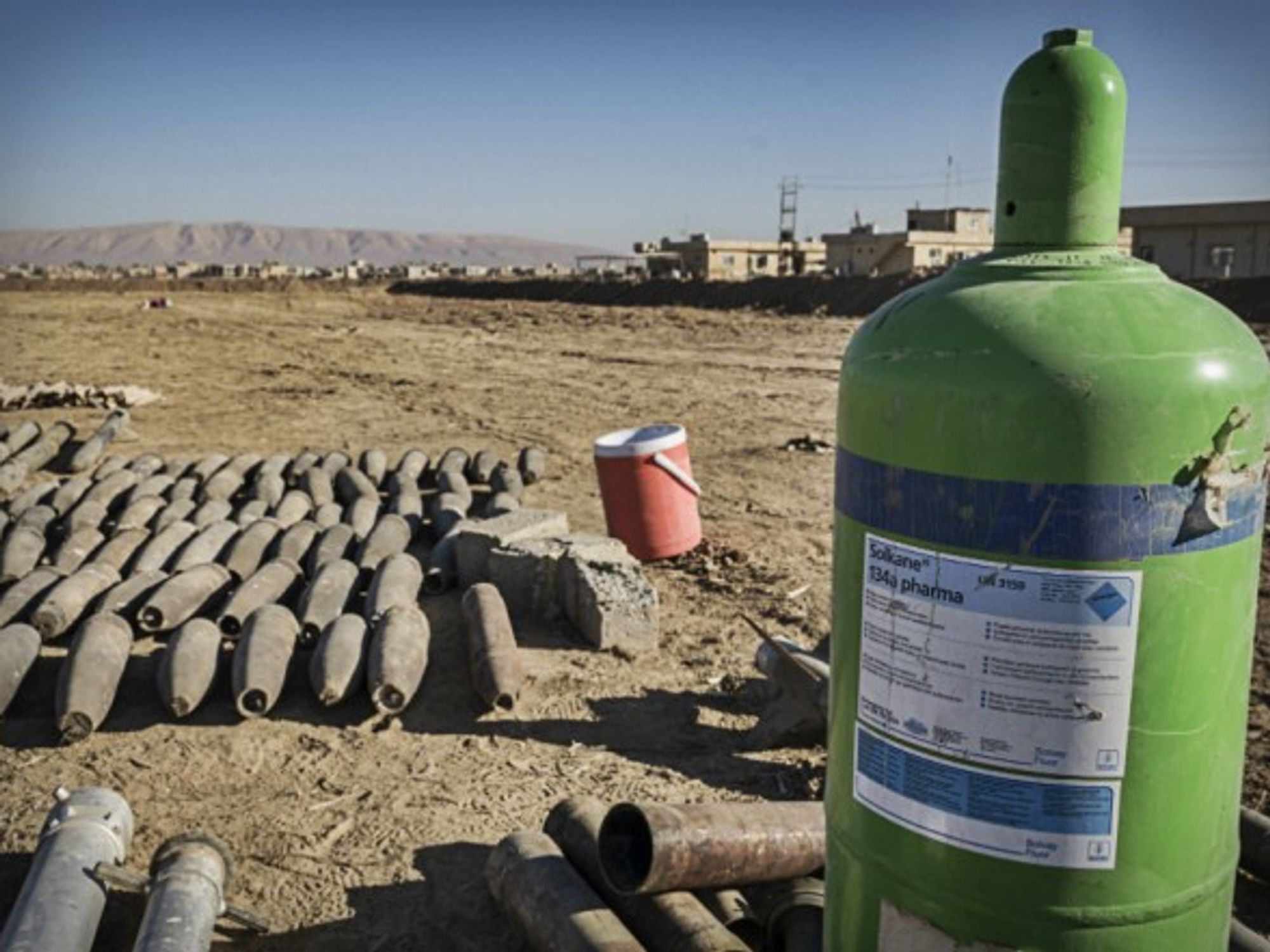 Confiscated ISIS chemical weapons
